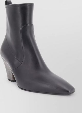 Brunello Cucinelli leather ankle boots