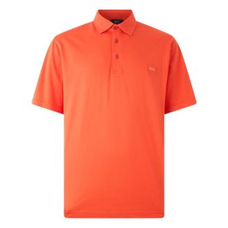 Herno Polo Shirts, male, Orange, Size: L Soft and Breathable Polo