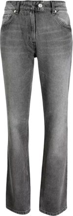 Courr&egrave;ges Straight Jeans - Dames - Regular Fit Jeans - Grijs - W26 - Katoen - Jeans