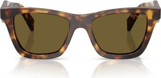 Prada 51mm Butterfly Sunglasses in Honey Tortoise /Dark Brown at Nordstrom