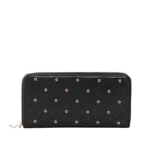 Desigual Grote Gewatteerde Portemonnee - Dames - Portefeuilles - Zwart - ONE Size - Accessoires