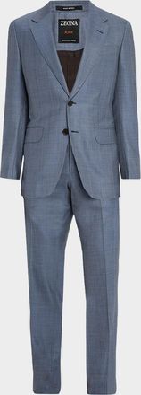 Ermenegildo Zegna Men & apos;s Centoventimila Wool Sharkskin Suit