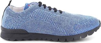 Kiton Knitted fabric sneakers with embroidered logo