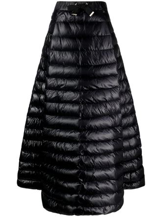 Herno Gonna lunga trapuntata con coulisse - Nero