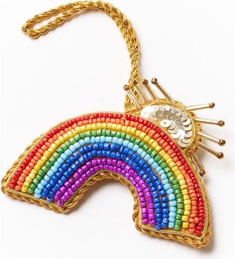 Matr Boomie Larissa Plush Rainbow Sun Rays Felt Ornament - Embroidered in Multicolor at Nordstrom
