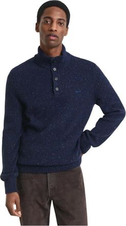 GANT Truien & Vesten, Heren, Blauw, 5Xl, Wol, Half Zip Sweater