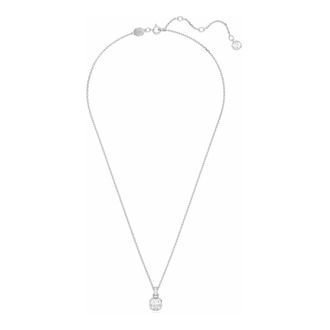 Swarovski Vierkante Hanger Ketting met Geboortesteen - Dames - Kettingen - Grijs - ONE Size - Accessoires