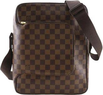 Louis Vuitton Pre-owned Damier Canvas Shoulder Bag - Dames - Vintage Schoudertas - Bruin - ONE Size - Vintage