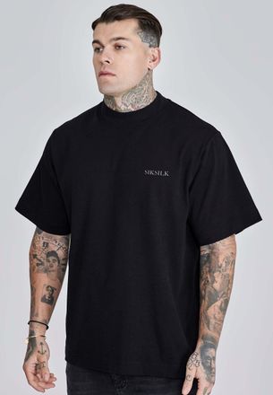 Siksilk T-Shirt SIKSILK Siksilk T-Shirt Graphic T-Shirt, Herren, Gr. XL, schwarz, Obermaterial: 100% Baumwolle CO., Shirts T-Shirt
