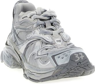 Balenciaga Womens Gray Polyethylene Athletic Sneakers
