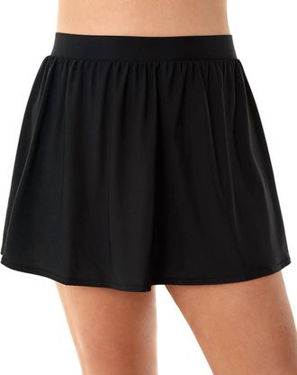 Miraclesuit Plus Size Swim Skirt In Black