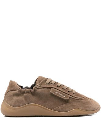 Vic Mati&eacute; Womens Suede Stretch Sneaker In Scarpa Sense Brown