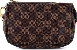 Louis Vuitton Brown Damier Pochette Accessoires Mini (Authentic Pre-Loved)
