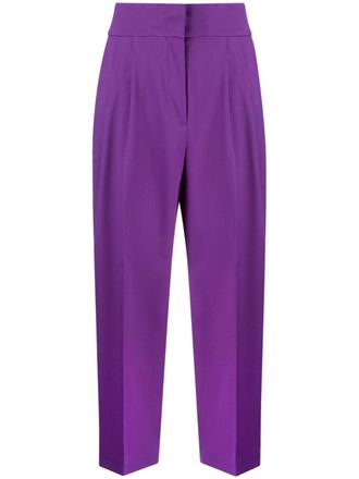 Fabiana Filippi high-waisted tapered trousers - Purple