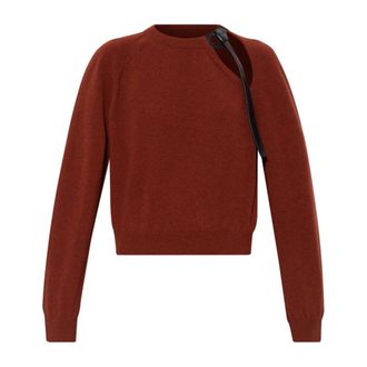 Ferragamo Dames, Truien, Rood, Maat: M Leer