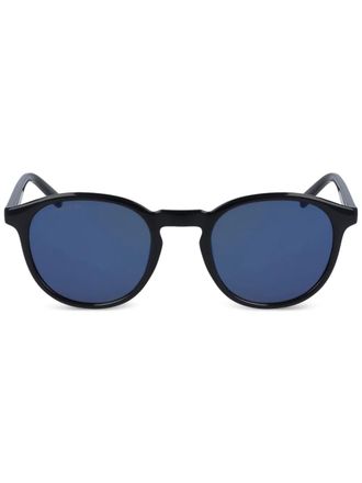 Lacoste Zonnebril met logoprint - Blauw