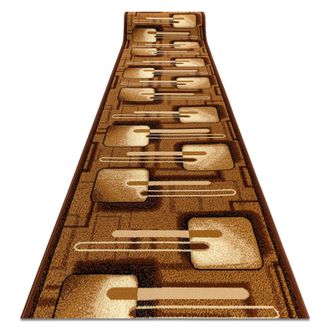 RugsX RugsX Bcf Malina Runner in Brown | Size: 120 cm x 420 cm