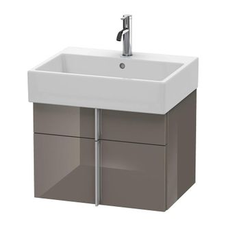 Duravit Duravit Vero Air Mueble De Pared 58,4 X 43,1 Cm, 1 Caj&oacute;n, 1 Extra&iacute;ble, Para Vero Air 235060, Color (frente/cuerpo): Laca De Color Gris Franela De Alto