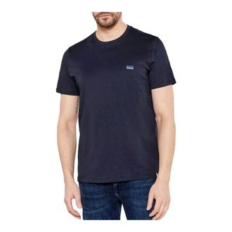 HUGO BOSS Heren, Tops, Blauw, Maat: XL Katoen