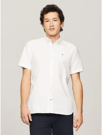 Tommy Hilfiger Mens Regular Fit Stretch Oxford Shirt