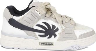 Palm Angels Venice Suede Sneakers Wit Medium Gre