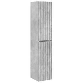 vidaXL Mueble De Ba&ntilde;o Montado En La Pared Gris Hormig&oacute;n Vidaxl
