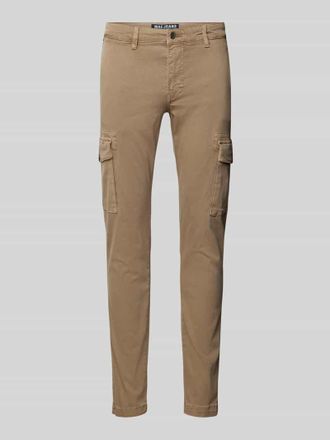 M.A.C Tapered Fit Cargohose mit G&uuml;rtelschlaufen Modell Driver in Beige, Gr&ouml;&szlig;e 36/32