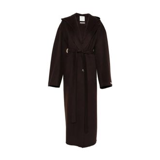 Sportmax Jassen, Dames, Bruin, 3Xs, Belted Coats