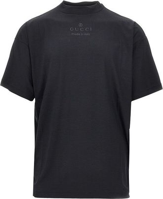 Gucci Glittered logo modal jersey T-shirt Man XS