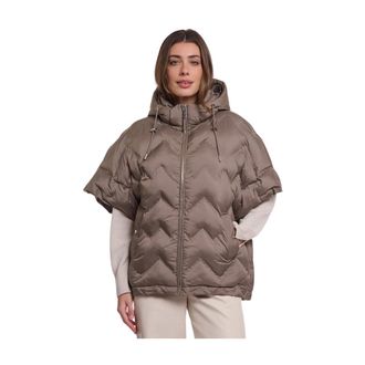 Rino&Pelle Cape Hilary - Dames - Jassen - Beige - Maat: XS Leer
