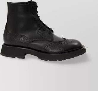 Alexander McQueen leather ankle boots