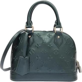 Louis Vuitton Pre-owned Monogram Alma BB Handbag - Dames - Vintage Handtas - Blauw - ONE Size - Leer - Vintage