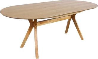 Sweeek Mesa de comedor extensible para 6-8 personas, 160-200cm, natural