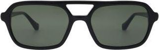 Florence By Mills 54mm Navigator Sunglasses in Gloss Black at Nordstrom Rack