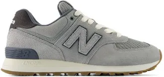 New Balance Unisex 574 in Grigio, Pelle Scamosciata/Rete, Taglia 37.5