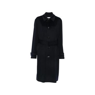 Lardini Single-breasted Trench Coat - male - Lardini - Trench Coats - Blue - 2XL - Coats