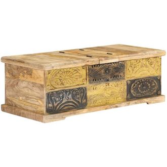 vidaXL Tavolino da Salotto 100x50x35 cm in Legno Massello di Mango vidaXL