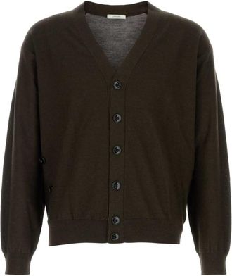 Christophe Lemaire Brown V-Neck Cardigan