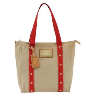 Louis Vuitton Pre-owned Tote Bags, female, Beige, Size: ONE SIZE Pre-owned Antigua Tote