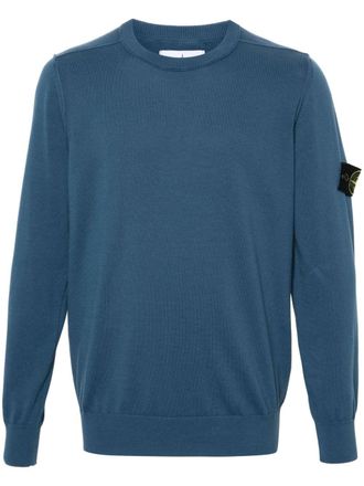Stone Island 540B2 ribbed jumper - Blue