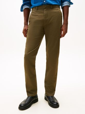 Tommy Hilfiger Chinohose TOMMY HILFIGER CORE DENTON ESSENTI, Herren, Gr. 30, L&auml;nge 32, army gr&uuml;n, Twill, Obermaterial: 97% Baumwolle, 3% Elasthan, straight fit norma