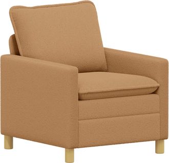 vidaXL Sof&aacute; Beige 76 X 81 X 87,5 Cm Tela Vidaxl