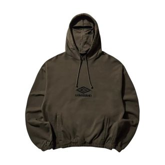 Umbro Hoodies & sweatvesten, Heren, Groen, XL, Katoen, OG Logo Mask Hoodie