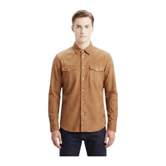 Daniele Alessandrini Overhemden, Heren, Bruin, M, Camicia