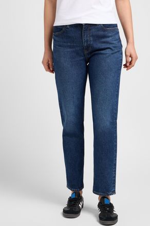 Lee 5-Pocket-Jeans LEE LEE-CAROL, Damen, Gr. 27, L&auml;nge 33, schwarz_humor, Denim/Jeans, Obermaterial: 67% Baumwolle, 32% Lyocell, 1% Elasthan, straight fit