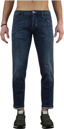 Pantaloni Torino Tapered Denim Broek voor Mannen - Heren - Loose Fit Jeans - Blauw - W30 - Denim - Jeans
