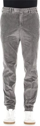 Pantaloni Torino Pantalone in velluto coste 500 righe Master fit - Heren - Slim Fit Broeken - Grijs - M - Broeken