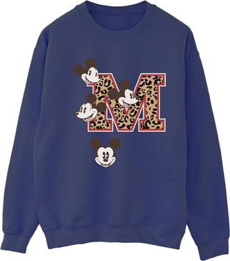 Disney Dames/Dames Mickey Mouse M Faces Sweatshirt (Marineblauw)