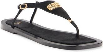 Balenciaga Riva Thong Sandal in Black at Nordstrom, Size 10Us