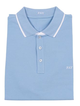 Fay Polo Db Collar Piquet Str. Stripes